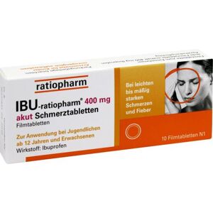 Ibu-ratiopharm 400mg akut Schmerztabletten