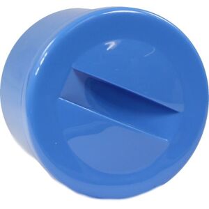 Prothesenbehälter blau Kunststoff mit Deckel