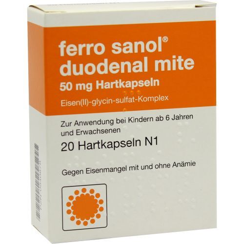 Ferro Sanol duodenal mite 50mg magensaftres. HKP