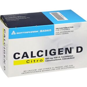 CALCIGEN D Citro 600 mg/400 I.E. Kautabletten