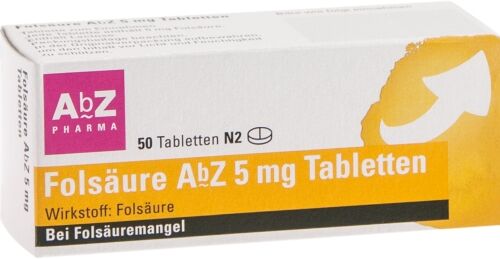 Folsäure AbZ 5mg Tabletten