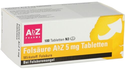 Folsäure AbZ 5mg Tabletten