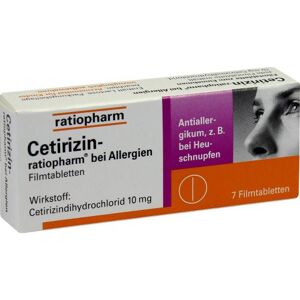 Cetirizin-ratiopharm bei Allergien 10 mg Filmtabl.