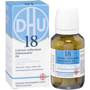 BIOCHEMIE DHU 18 CALCIUM SULFURATUM HAHNEMANNI D 6