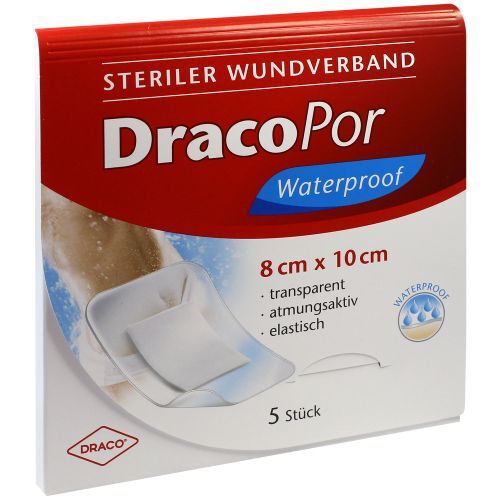 Dracopor Waterproof Wundverband steril 8cmx10cm