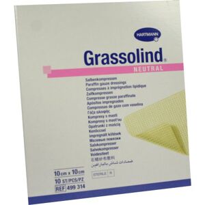 GRASSOLIND Salbenkompressen steril 10X10CM