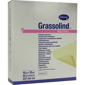 GRASSOLIND Salbenkompressen steril 10X10CM