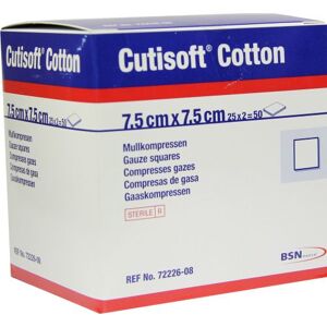 Cutisoft Cotton Kompressen steril 12-fach7.5x7.5cm