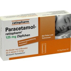 Paracetamol-ratiopharm 125mg Zäpfchen