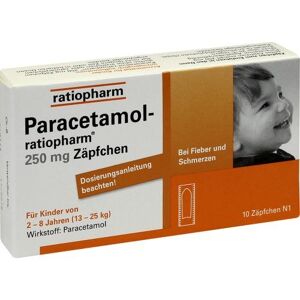 Paracetamol-ratiopharm 250mg Zäpfchen