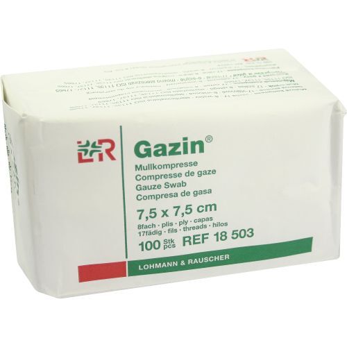 GAZIN Kompresse 7.5x7.5cm 8fach OP