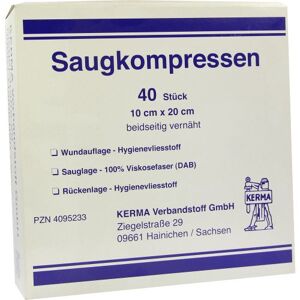 SAUGKOMPRESSEN 10CMX20CM UNSTERIL