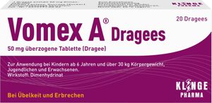VOMEX A Dragees 50 mg überzogene Tabletten Dragees
