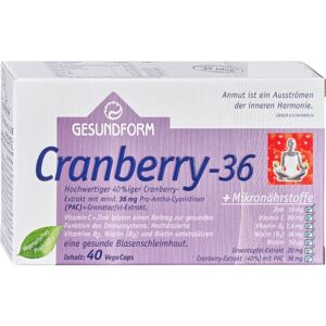 Gesundform Cranberry-36 Kapseln