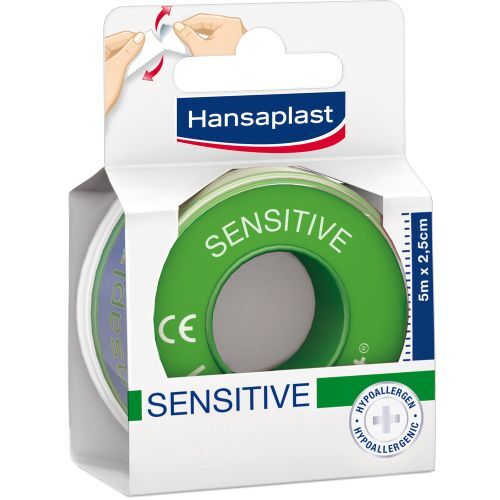 Hansaplast Fixierpflaster sensitive 5mx2.5cm