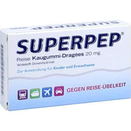 Superpep Reise Kaugummi Dragees 20mg