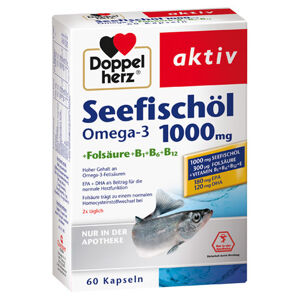 Doppelherz Seefischöl Omega-3 1000mg + Folsäure