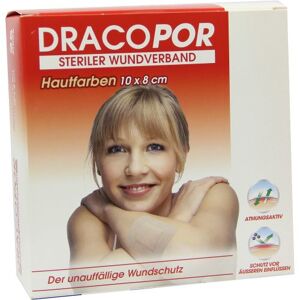 Dracopor Wundverband 10x8cm steril hautfarben