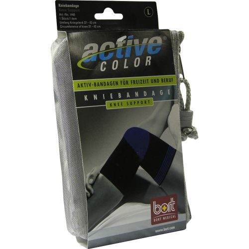 BORT ActiveColor Kniebandage schwarz large