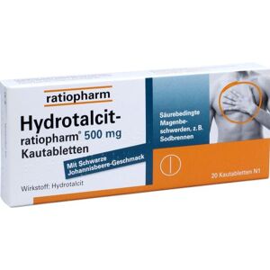 Hydrotalcit-ratiopharm 500mg Kautabletten