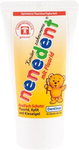 Nenedent Kinderzahncreme mit Fluorid Standtube