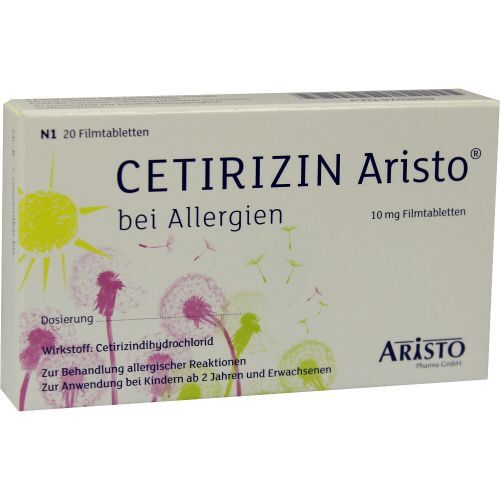 Cetirizin Aristo bei Allergien 10mg Filmtabletten