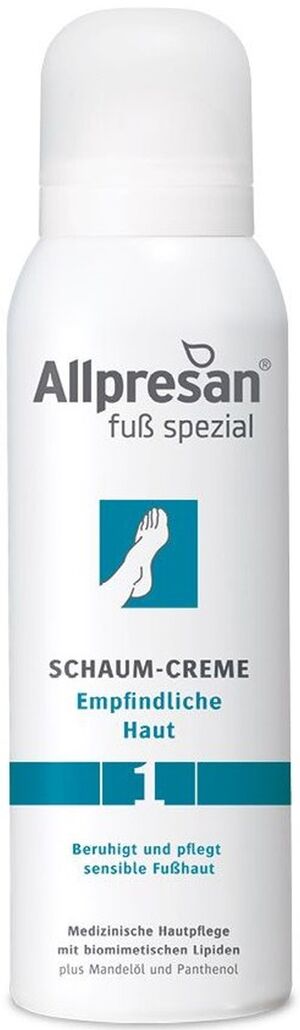 Allpresan Fuß spezial Nr. 1 - Empfindliche Haut Schaum-Creme - 125 ml 
