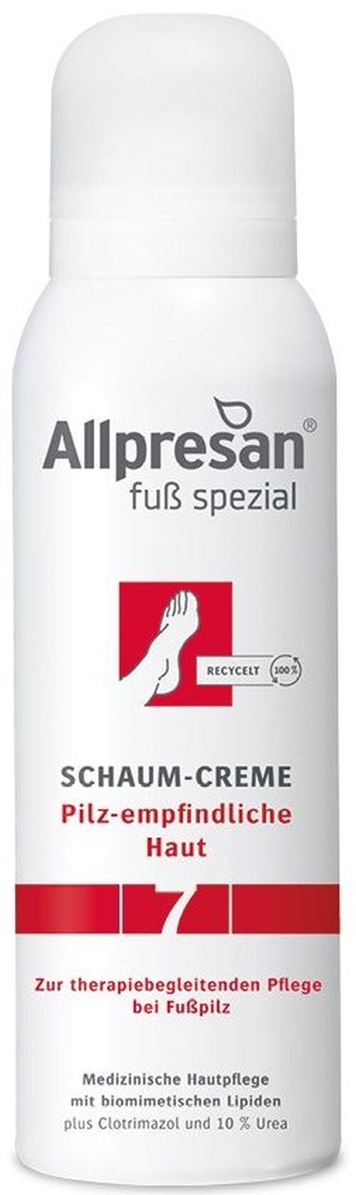 Allpresan Fuß spezial Nr. 7 - Pilz-empfindliche Haut - Schaum-Creme 125 ml