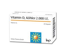 Vitamin D3 Köhler 2000 IE