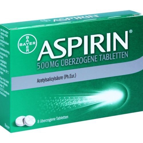 Aspirin 500mg überzogene Tabletten