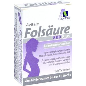 Folsäure 800 Plus B12 + Jod
