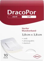 DRACOPOR Wundverband steril 3.8x3.8cm