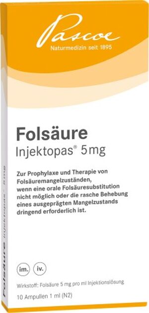 Folsäure Injektopas 5 mg