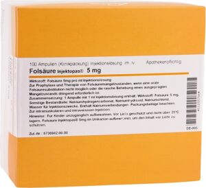 FOLSÄURE Injektopas 5 mg