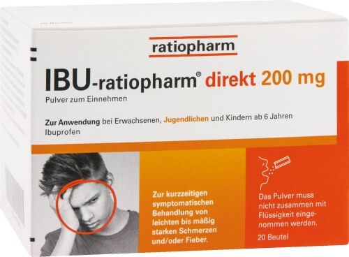 IBU-ratiopharm direkt 200 mg Pulver zum Einnehmen