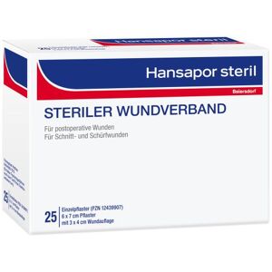 Hansapor steril Wundverband 6x7cm 25er Pack