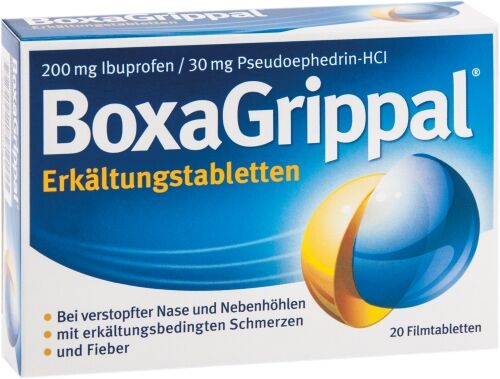 BoxaGrippal Erkältungstabletten 200mg/30mg FTA