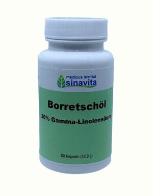 Borretschöl 20% Gamma-Linolensäure 60 Kps.