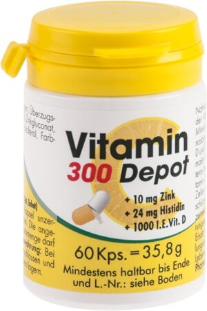 Vitamin C 300 Depot + Zink + Histidin + D