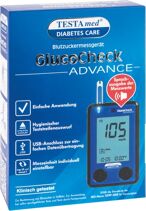 Testamed GlucoCheck Advance StarterKitmg/dl mmol/l