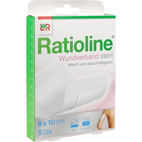 Ratioline Wundverband 10x8 cm steril