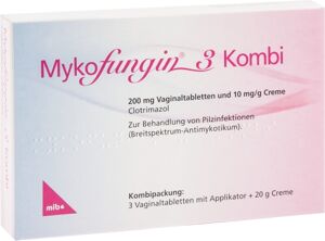 Mykofungin 3 Kombi 200mg Vaginaltabl.+10mg/g Creme