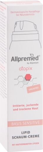 Allpremed atopix - Irritierte, juckende und trockene Haut - Schaum-Creme BASIS SENSITIVE - Ureafrei 100 ml