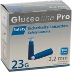 GLUCEOFINE Pro Safety Sich.-Lanzetten 23 Gx2,2 mm
