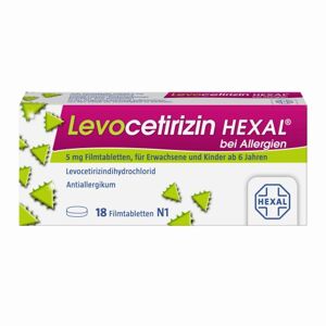 Levocetirizin HEXAL bei Allergien 5mg Filmtabl.
