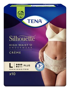 TENA Silhouette Plus Creme L Inkontinenz Pants