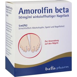 Amorolfin beta 50mg/ml wirkstoffhaltiger Nagellack