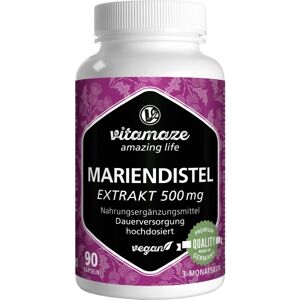 Mariendistel 500 mg Extrakt hochdosiert vegan