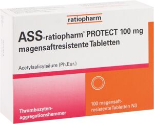 ASS -ratiopharm PROTECT 100 mg magensaftres. Tabl.