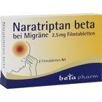 Naratriptan beta bei Migräne 2.5 mg Filmtabletten